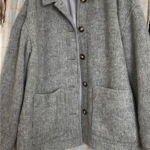 Women's Grey Wool Jacket